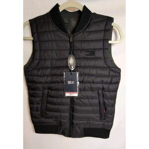 Reversible Puffer Vest Youth 1 Side Black 1 Side‎ Army Green Size 10 NWT